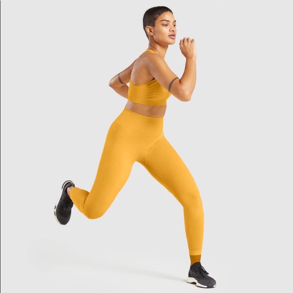 Gymshark Vital Seamless 2.0 Yellow Marl Leggings